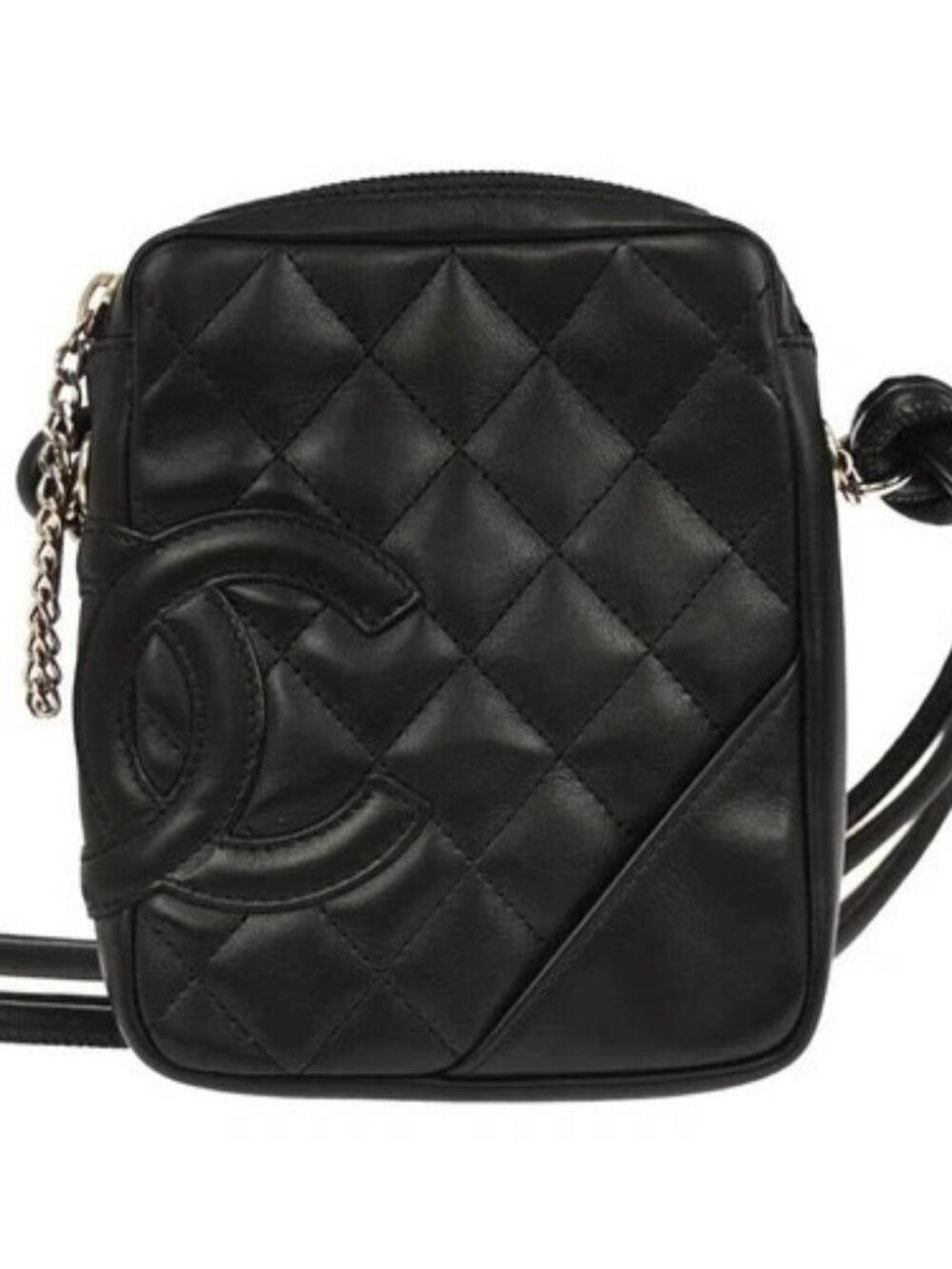 Chanel Black Calfskin Cambon Ligne Shoulder Bag 116656